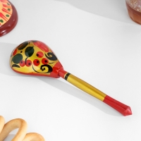 Ложка полубаская &laquo;Традиционная&raquo;, золото, 19&times;6 см, хохлома