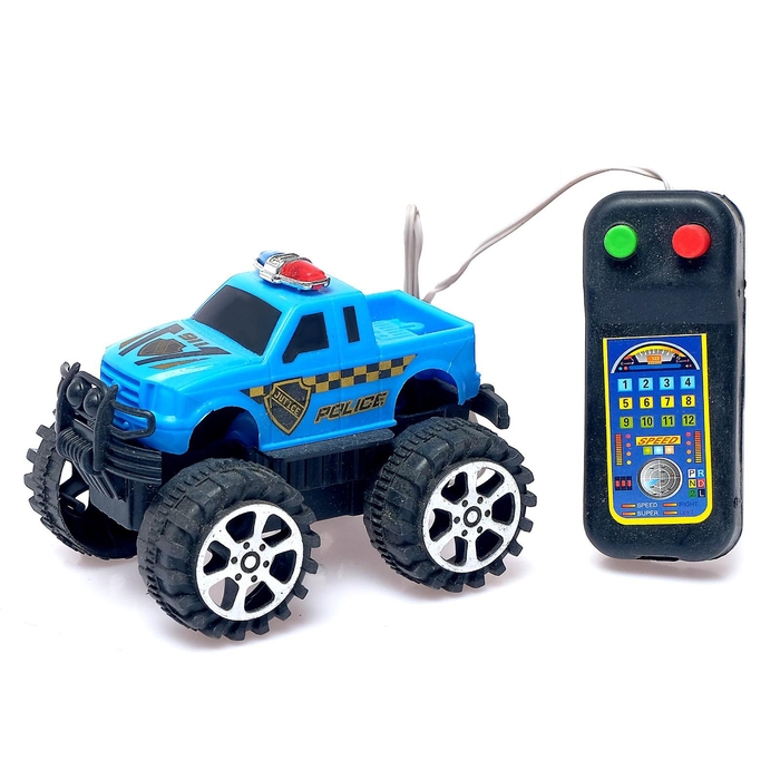 Джип &laquo;Полиция&raquo;, на дистанционном управлении, работает от батареек, МИКС