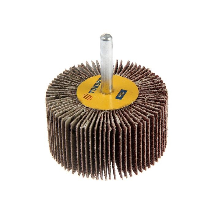 Круг лепестковый радиальный ТУНДРА, 60&times;30&times;6 мм, Р80