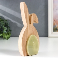 Сувенир дерево, керамика "Зайчик зелёный" 15х3х7,4 см Сувенир дерево, керамика "Зайчик зелёный" 15х3х7,4 см