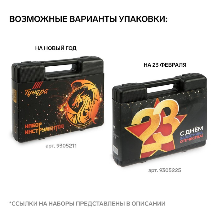 Набор инструментов в кейсе ТУНДРА, универсальный, 31 предмет Набор инструментов в кейсе ТУНДРА, универсальный, 31 предмет