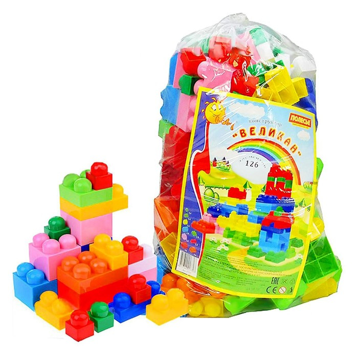 Конструктор «Великан», 126 деталей Конструктор «Великан», 126 деталей