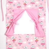 Ширма для кукольного театра &laquo;Кошечки в сарафанах&raquo;, текстиль, р-р 120х60 см