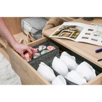 Органайзер для хранения белья Доляна &laquo;Фора&raquo;, 7 ячеек, 34&times;30,5&times;10 см, цвет серый