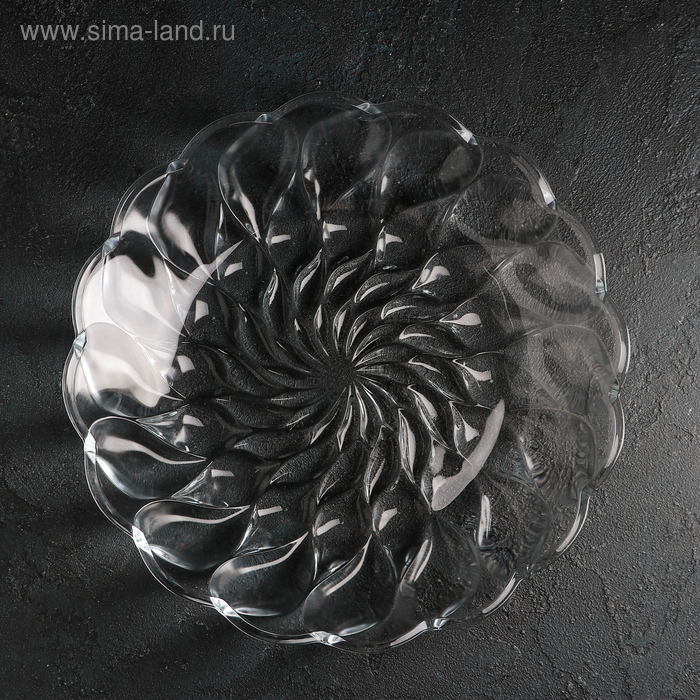 Тарелка стеклянная Florence, d=27.5 см