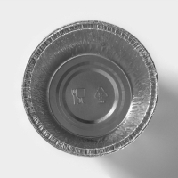 Формы для выпечки и запекания Доляна &laquo;Маффин&raquo;, набор 6 шт., 130 мл, d=8.5 см, фольга, серебристые