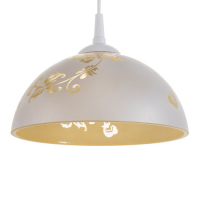 Светильник BayerLux  Колпак "Рочелл" 1 лампа E27 40Вт белый-шампань  д.250