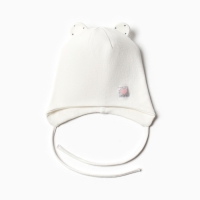 Шапка-мишка детская, цвет молочный, размер 42-46 Шапка-мишка детская, цвет молочный, размер 42-46