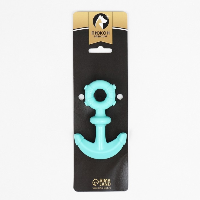 Игрушка для собак Пижон Premium "Якорь", 10 х 1,3 см, мятная