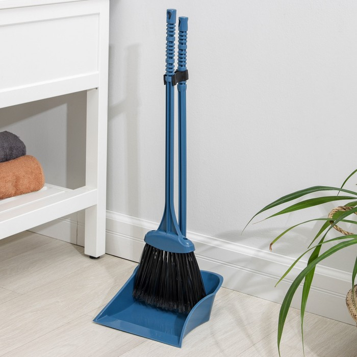 Веник с совком &laquo;Комфорт&raquo;, цвет МИКС