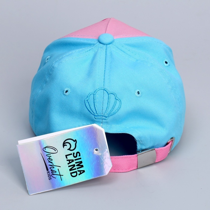 Кепка детская для девочки Miracle, цвет голубой, р-р. 52-54 Кепка детская для девочки Miracle, цвет голубой, р-р. 52-54