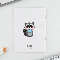 Подарочный набор блокнот и магнитные закладки 2 шт. &laquo;Будь как енот&raquo;