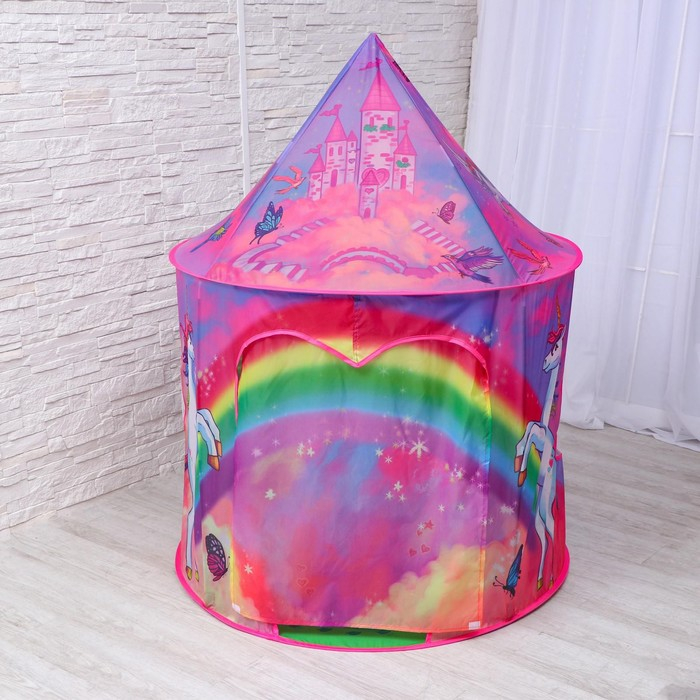 Палатка детская игровая «Единорог» 100х100х135 см Палатка детская игровая «Единорог» 100х100х135 см
