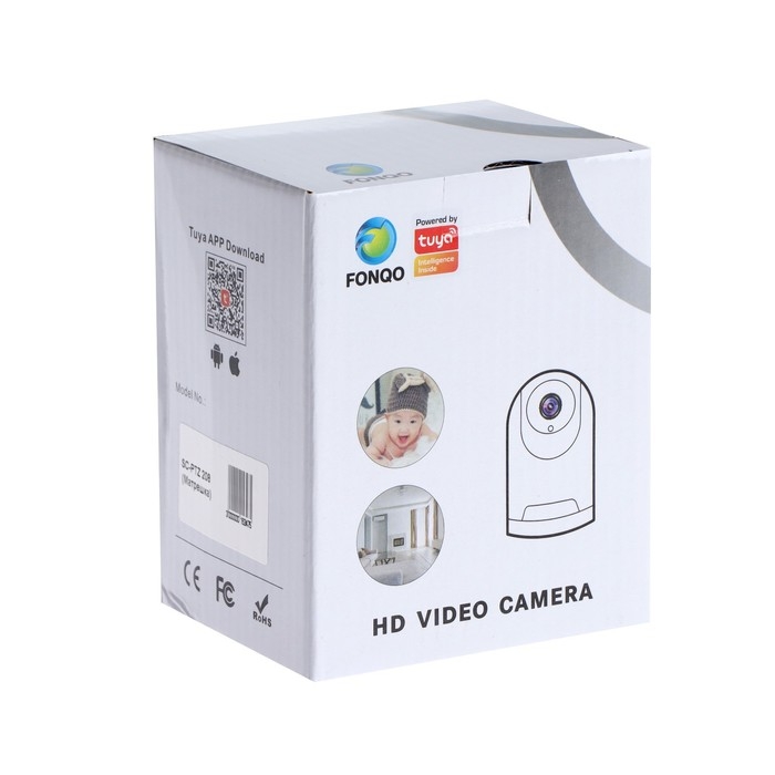 Видеокамера поворотная SC-PTZ208 IR, IP, 2Мп, 1080p, 80&ordm;, 1/2.8"CMOS, Wi-Fi, датчик движения