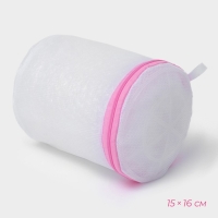 Мешки для стирки, 4 шт: L= 60&times;50, M=50&times;40, S=40&times;30, Цилиндр=15&times;16, цвет белый