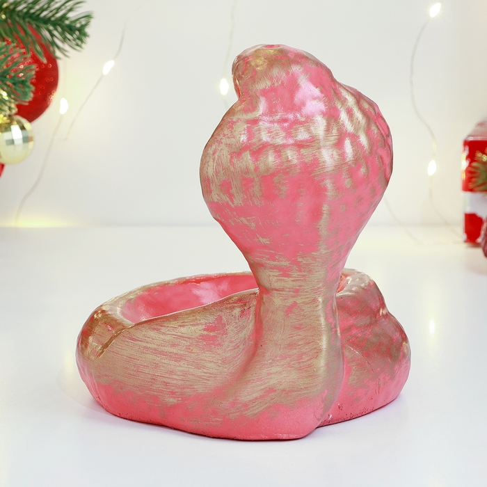 Подставка для мелочей "Кобра" 16см, красная