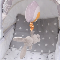 Подвеска музыкальная &laquo;Зайка Бонни&raquo;, с пищалкой, на кроватку, коляску, Крошка Я