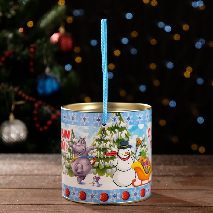 Новый год. Подарочная коробка, тубус «Весёлые зверята» 120 х 120 мм (100 мм внутр. высота). Новый год. Подарочная коробка, тубус «Весёлые зверята» 120 х 120 мм (100 мм внутр. высота).