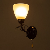 Бра "Милана" 1x40Вт E27 черный 16х11х24 см Бра "Милана" 1x40Вт E27 черный 16х11х24 см