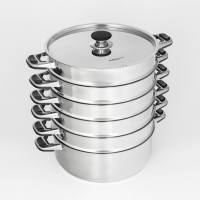 Мантоварка &laquo;Алтын&raquo;, 7,5 л, d=30 см, 5 секций, металлическая крышка, капсульное дно, индукция