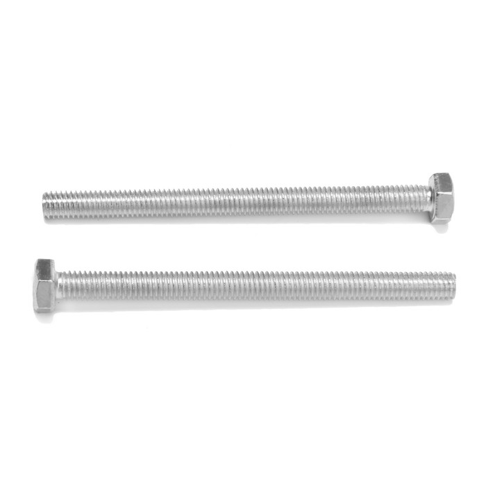 Болт ТУНДРА, оцинкованный, DIN 933, класс прочности 8.8, М6х80 мм, 1 кг Болт ТУНДРА, оцинкованный, DIN 933, класс прочности 8.8, М6х80 мм, 1 кг