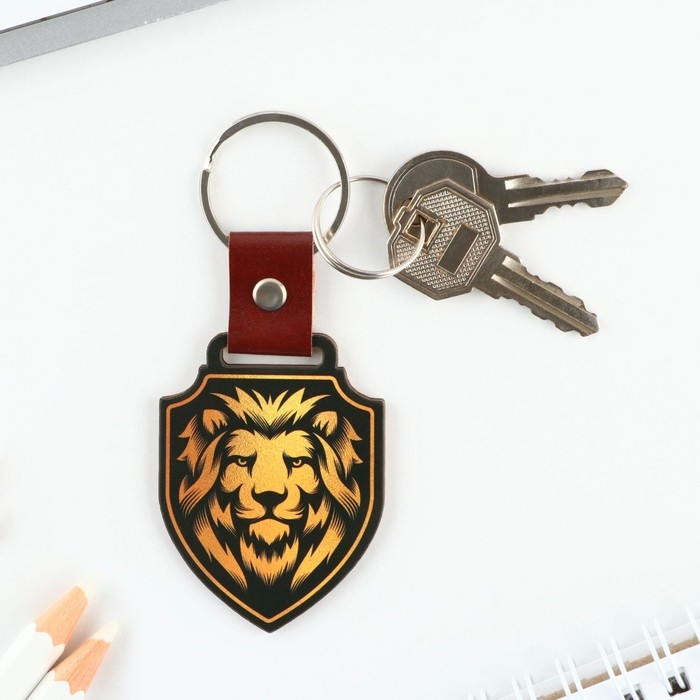 Брелок для ключей деревянный &laquo;Лев&raquo;, 7 х 4,2 см