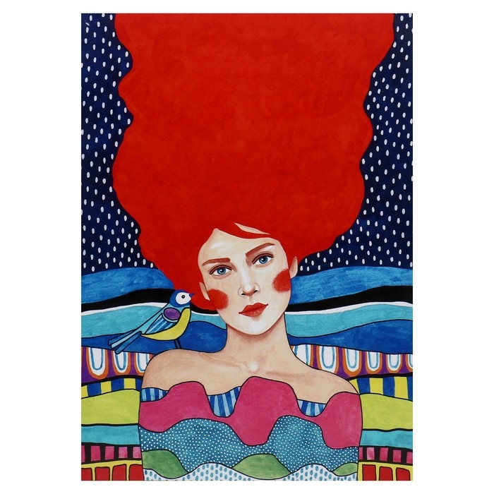 Картина-холст на подрамнике "День"  50х70 см