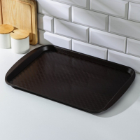 Поднос 49,5х35 см, цвет коричневый