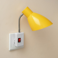 Бра в розетку "Классика" 1х10Вт Е27 желтый 10х14,5х25 см Бра в розетку "Классика" 1х10Вт Е27 желтый 10х14,5х25 см