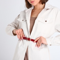 Ремень женский, ширина 2 см, винт, цвет бордовый Ремень женский, ширина 2 см, винт, цвет бордовый