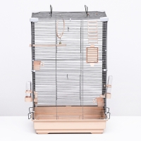 Клетка для птиц "Пижон" №101-Б, разборная, 42 х 30 х 65см (укомплект.) бежевая