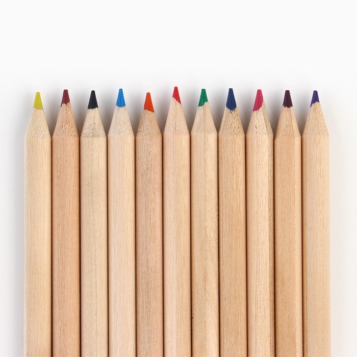 Цветные карандаши мини в тубусе, 12 шт &laquo;Корги&raquo;