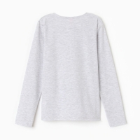 Лонгслив для девочки, цвет серый меланж, рост 152 Лонгслив для девочки, цвет серый меланж, рост 152