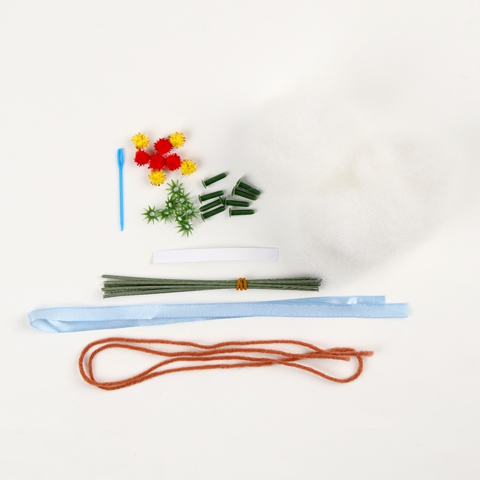 Цветы своими руками в горшочке &laquo;Букет розовых цветочков&raquo;, набор для творчества на 8 марта