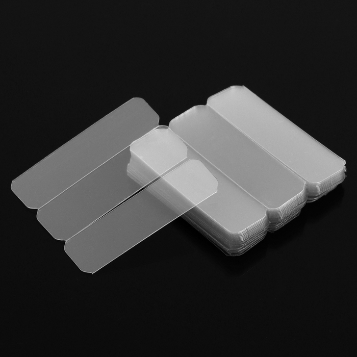 Двусторонняя клейкая лента, многоразовая, прозрачная, 1.2&times;3.8 см, набор 60 шт