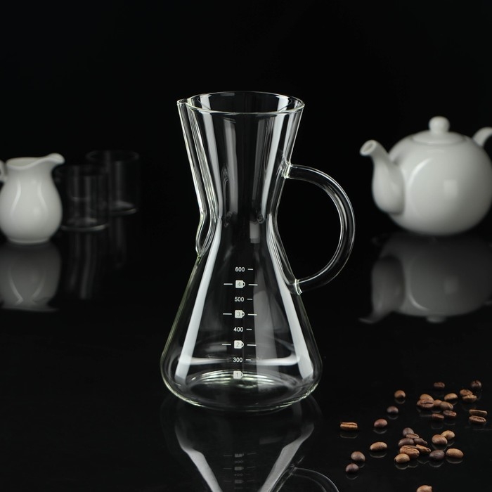 Кемекс стеклянный с мерной шкалой &laquo;Типика&raquo;, 500 мл