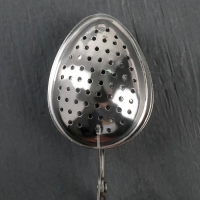 Ситечко для чая Доляна «Листик», 17 см, цвет серебристый Ситечко для чая Доляна «Листик», 17 см, цвет серебристый