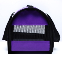 Сумка-переноска с окном "Панорамная", 40 х 25 х 27 см, фиолетовая Сумка-переноска с окном "Панорамная", 40 х 25 х 27 см, фиолетовая