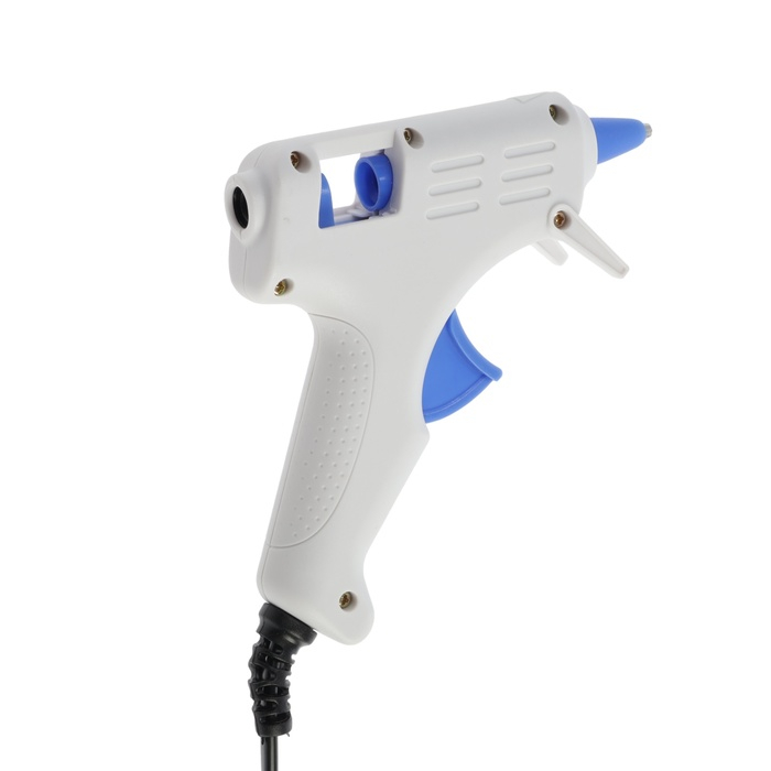 Клеевой пистолет ТУНДРА, 25 Вт, 220 В, эргономичная рукоятка, антикапля, шнур 1.3 м, 7 мм Клеевой пистолет ТУНДРА, 25 Вт, 220 В, эргономичная рукоятка, антикапля, шнур 1.3 м, 7 мм