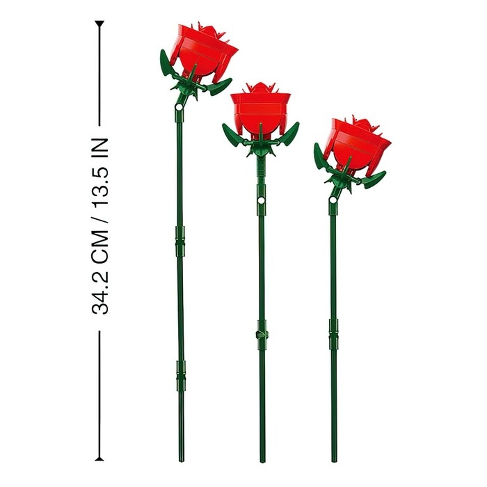 Конструктор &laquo;Цветы. Букет роз&raquo;, 267 деталей