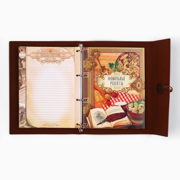 Родословная книга &laquo;Наш род&raquo;, 56 листов, бордо, 35 х 23,5 см
