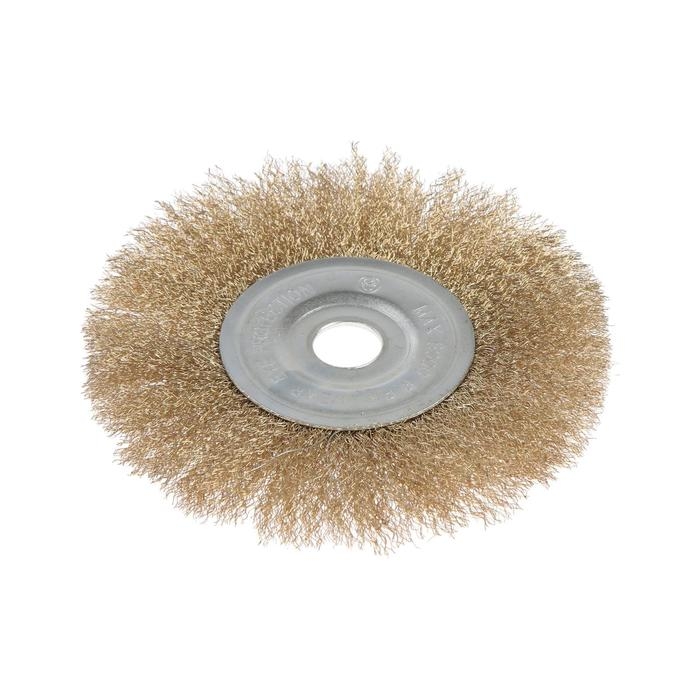 Щетка металлическая для УШМ ЛОМ, плоская, посадка 22 мм, 175 мм