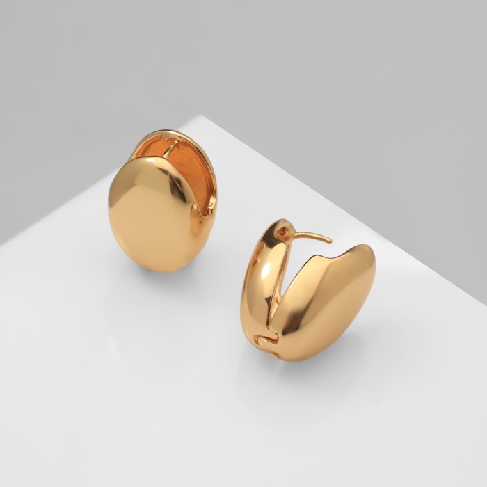 Серьги металл &laquo;Аккорд&raquo; драже, цвет золото