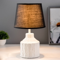 Настольная лампа "Киана" Е14 40Вт бело -черный 20х20х33см RISALUX Настольная лампа "Киана" Е14 40Вт бело -черный 20х20х33см RISALUX