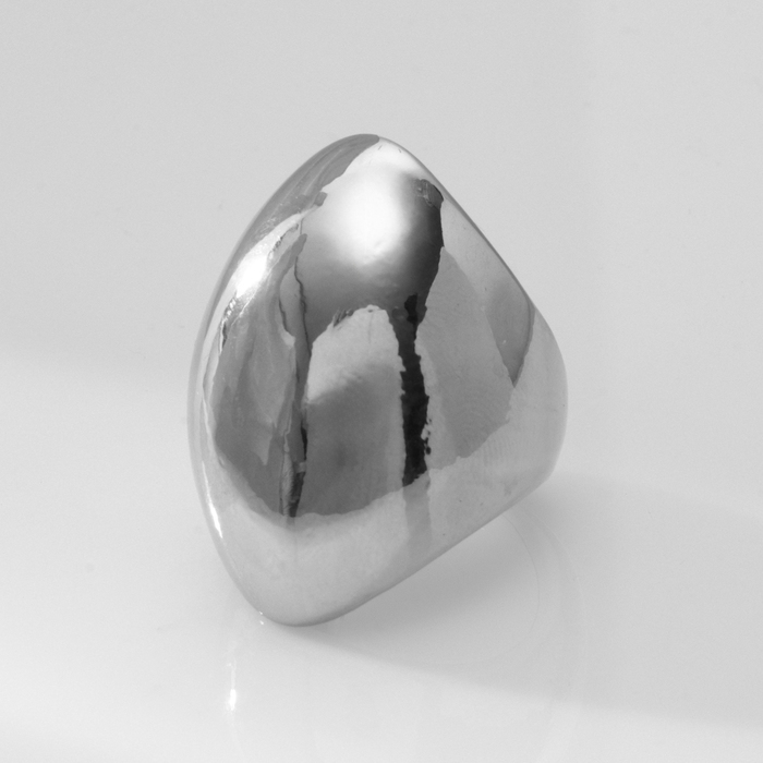 Кольцо металл &laquo;Тренд&raquo; купол, цвет серебро, размер 18