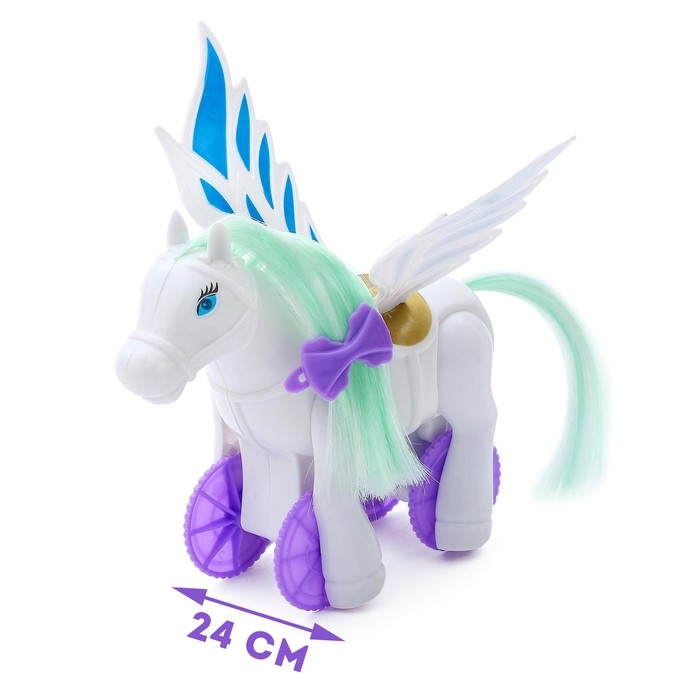 Игрушка заводная «Лошадка- Пегас», МИКС Игрушка заводная «Лошадка- Пегас», МИКС