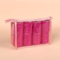 Бигуди &laquo;Липучка&raquo;, d = 4,4 см, в косметичке, 8 шт, цвет МИКС