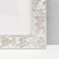 Фоторамка пластик "МИРАМ" 30х40 см, 651628 металлик (пластиковый экран)