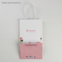 Пакет подарочный крафт, упаковка, &laquo;Мечтай!&raquo;, 12 х 21 х 9 см