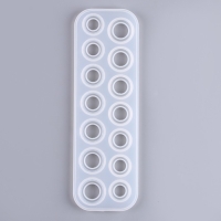 Форма силиконовая универсальная &laquo;Кольца&raquo; на 14 колец, 7 размеров &mdash; от 1,7 см до 2,3 см